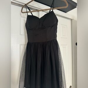 Band of Gypsies Black Dress With a Tulle Skirt